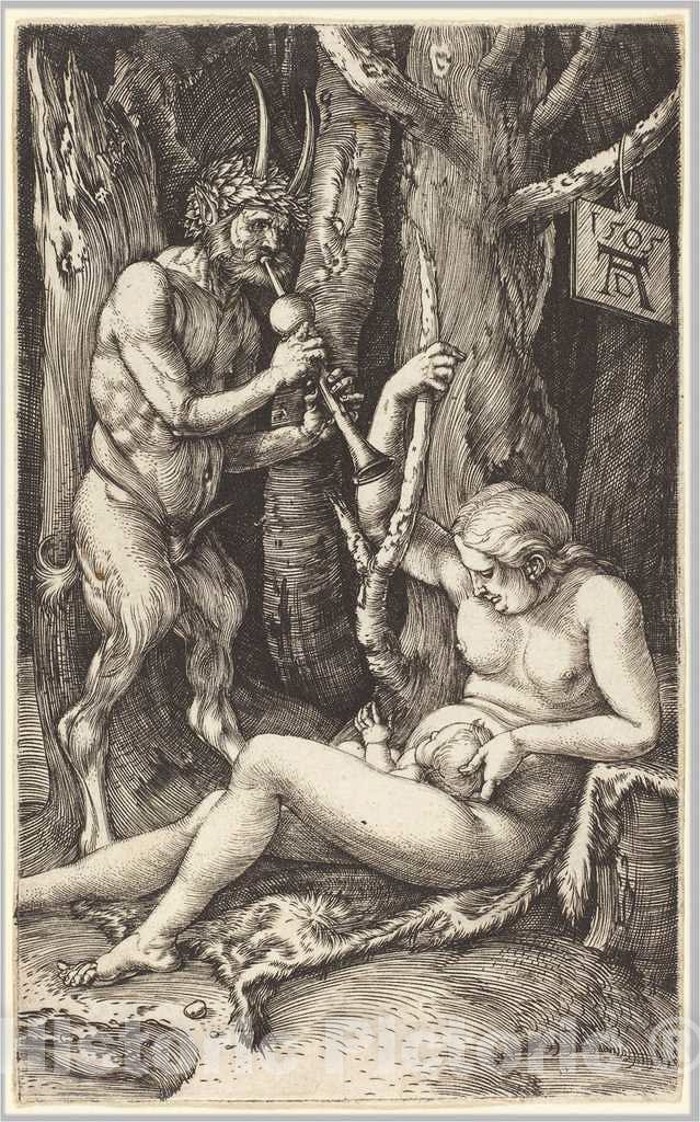 Art Print : Albrecht DÃ¼rer, Satyr Family, 1505 - Vintage Wall Art