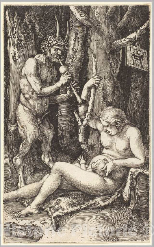 Art Print : Albrecht DÃ¼rer, Satyr Family, 1505 - Vintage Wall Art
