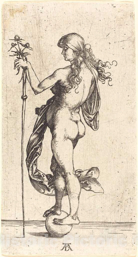 Art Print : Albrecht DÃ¼rer, Little Fortune, c. 1496 - Vintage Wall Art