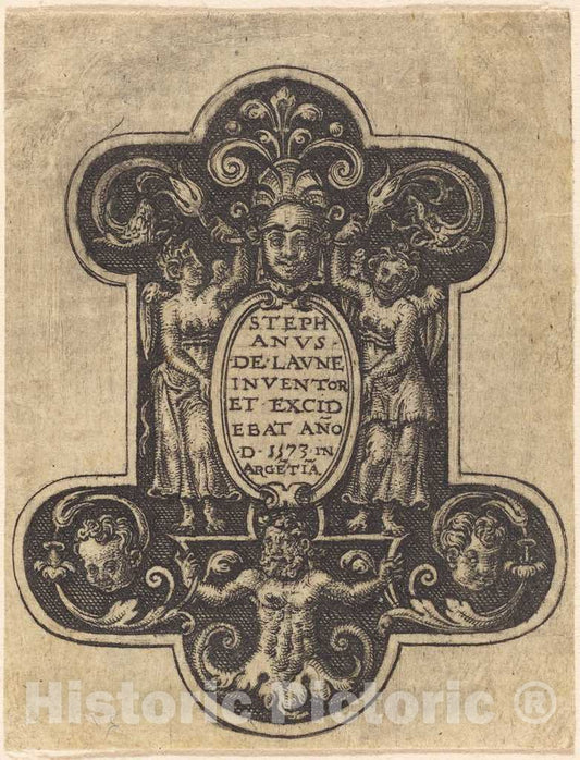 Art Print : Etienne Delaune, Title Page - Vintage Wall Art