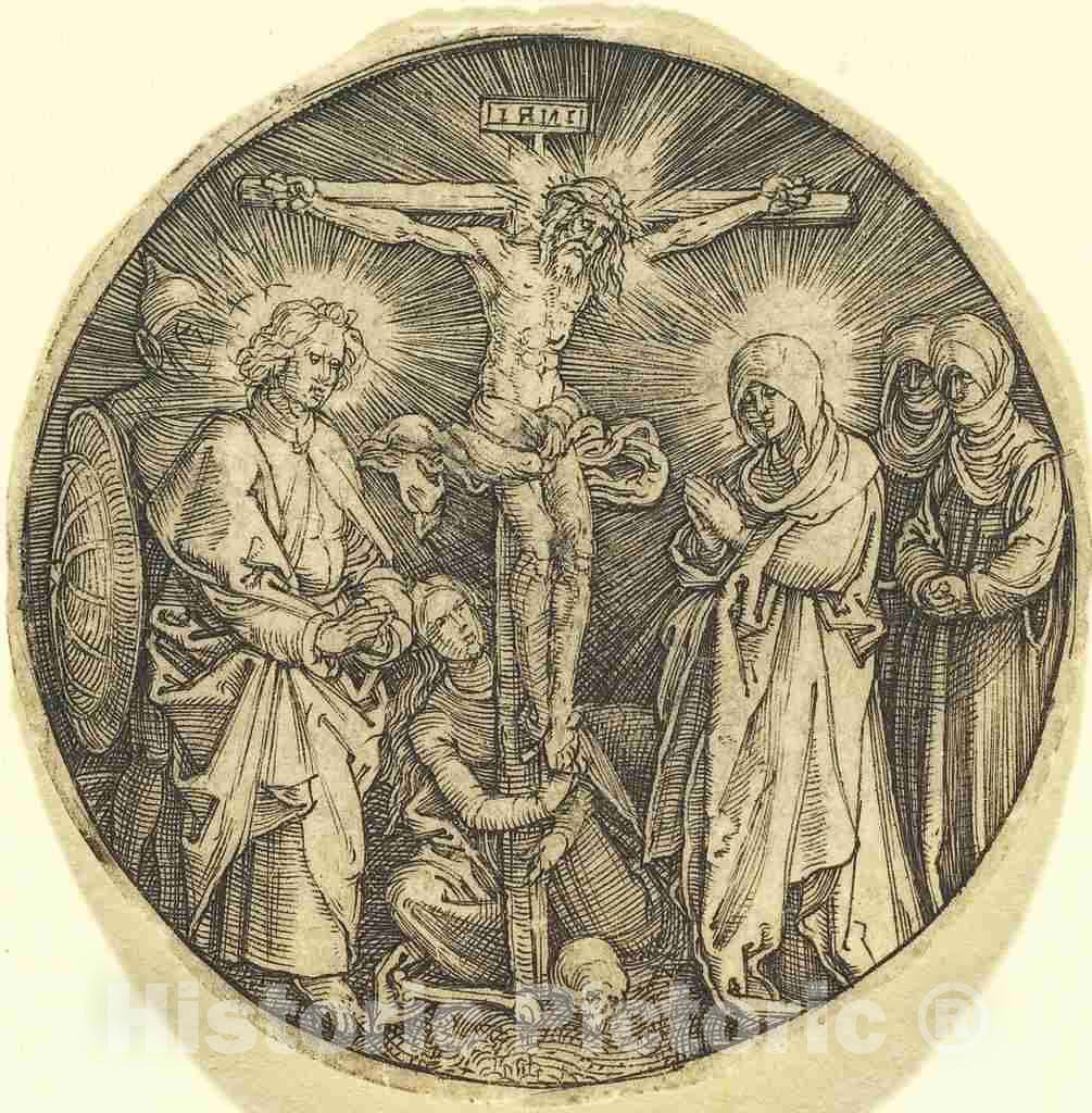 Art Print : Albrecht DÃ¼rer, The Crucifixion Called The Sword Pommel of Maximilian, c. 1518 - Vintage Wall Art