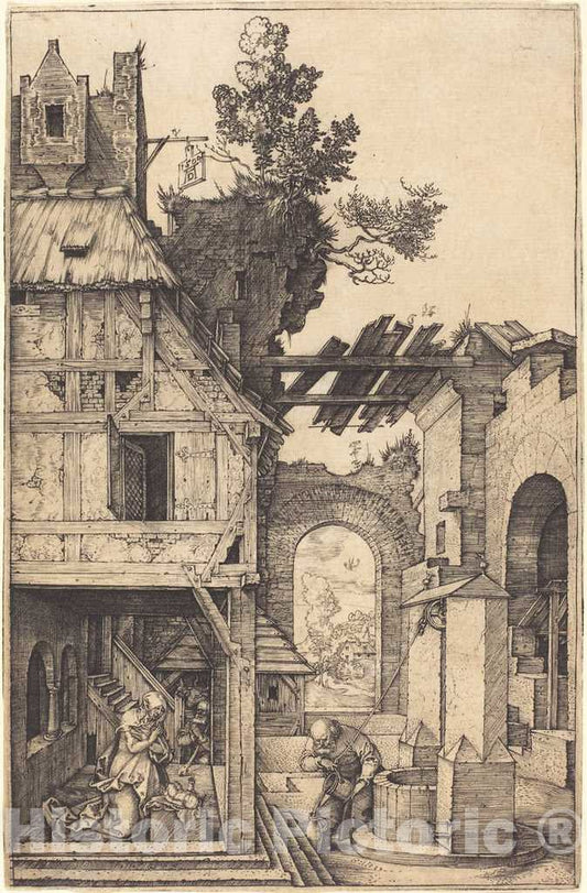 Art Print : Albrecht DÃ¼rer, The Nativity, 1504 - Vintage Wall Art