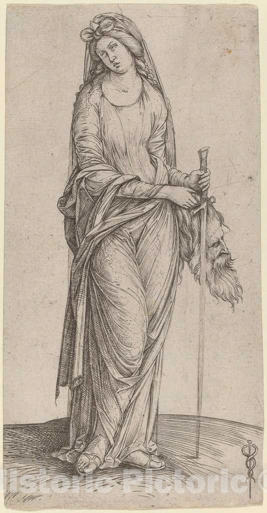 Art Print : Jacopo de' Barbari, Judith Holding The Head of Holofernes, c.1502 - Vintage Wall Art