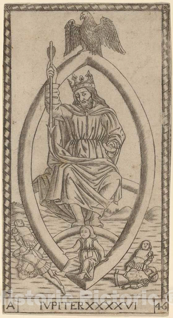 Art Print : Iupiter (Jupiter), c. 1470 - Vintage Wall Art