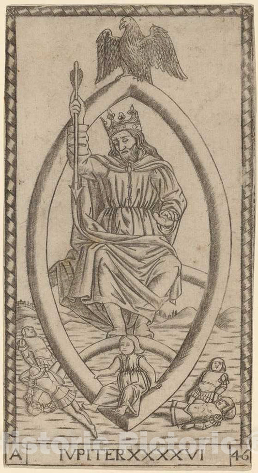 Art Print : Iupiter (Jupiter), c. 1470 - Vintage Wall Art