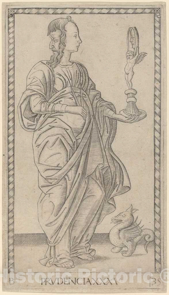Art Print : Prudencia (Prudence), c. 1465 - Vintage Wall Art