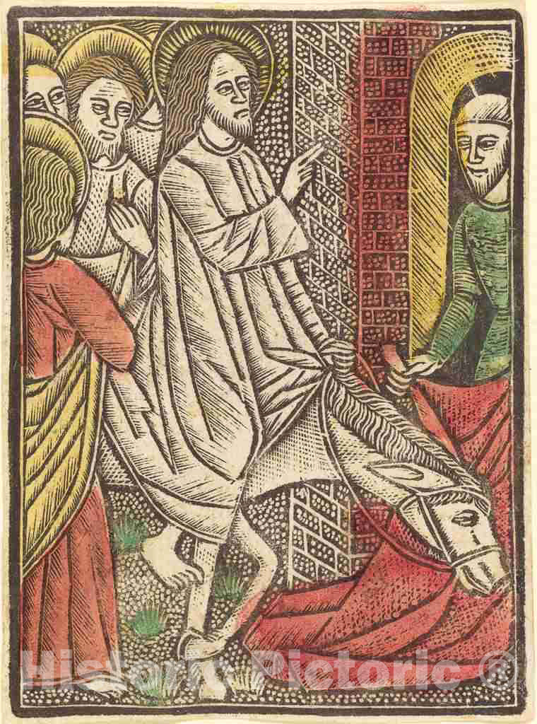 Art Print : The Entry into Jerusalem, c. 1480 - Vintage Wall Art