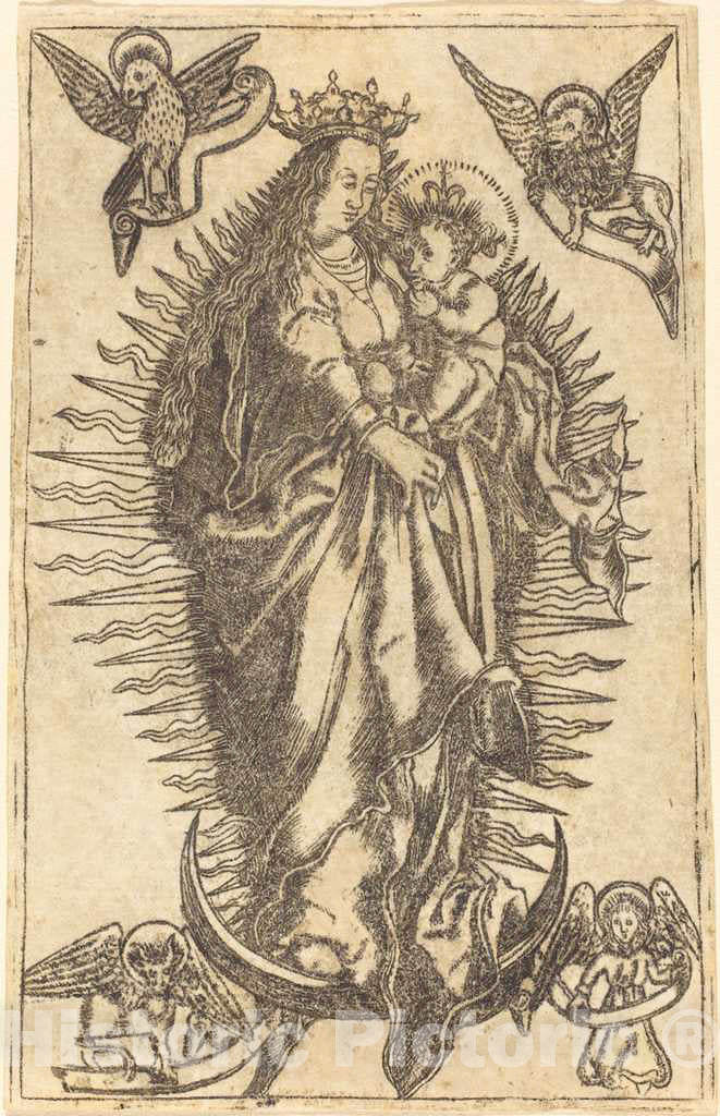 Art Print : Madonna and Child - Vintage Wall Art
