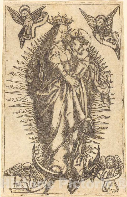 Art Print : Madonna and Child - Vintage Wall Art
