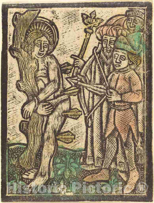 Art Print : Saint Sebastian, c. 1480 - Vintage Wall Art
