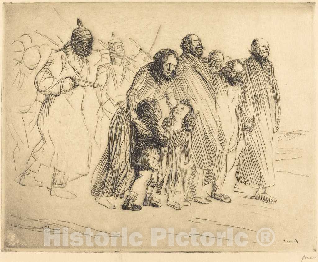 Art Print : Louis Forain, The Notables (Small Plate), 1915 - Vintage Wall Art