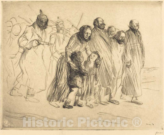 Art Print : Louis Forain, The Notables (Small Plate), 1915 - Vintage Wall Art