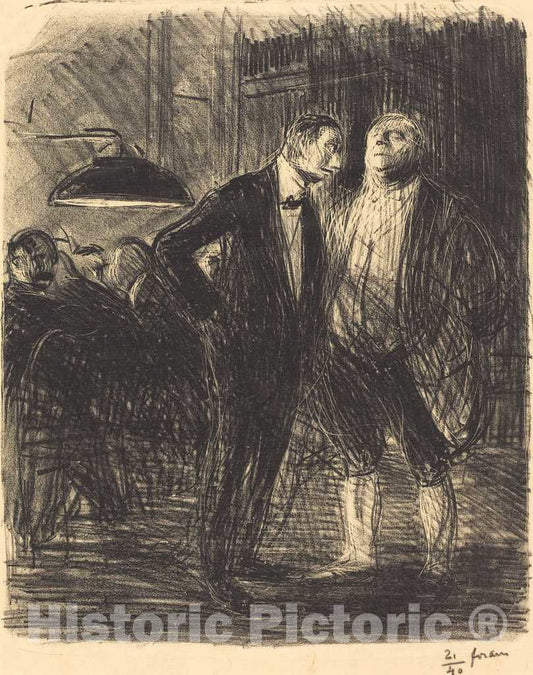 Art Print : Louis Forain, Cleaned Out, 1914 - Vintage Wall Art