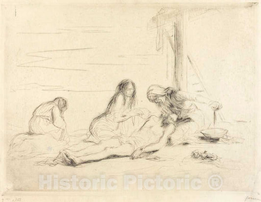 Art Print : Louis Forain, PietÃ  (First Plate), 1910 - Vintage Wall Art
