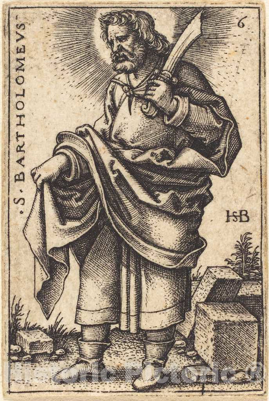 Art Print : Sebald Beham, Bartholomew - Vintage Wall Art