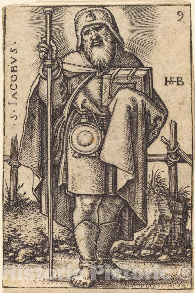 Art Print : Sebald Beham, Jacobus The Elder - Vintage Wall Art