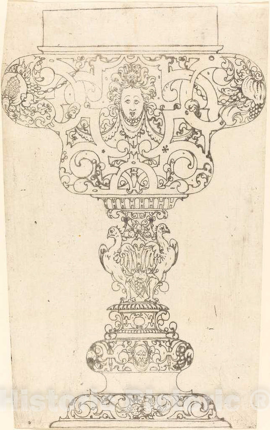 Art Print : Ornament - Large Goblet - Vintage Wall Art
