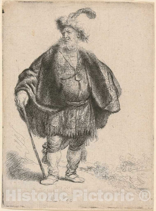 Art Print : Rembrandt, The Persian, 1632 - Vintage Wall Art
