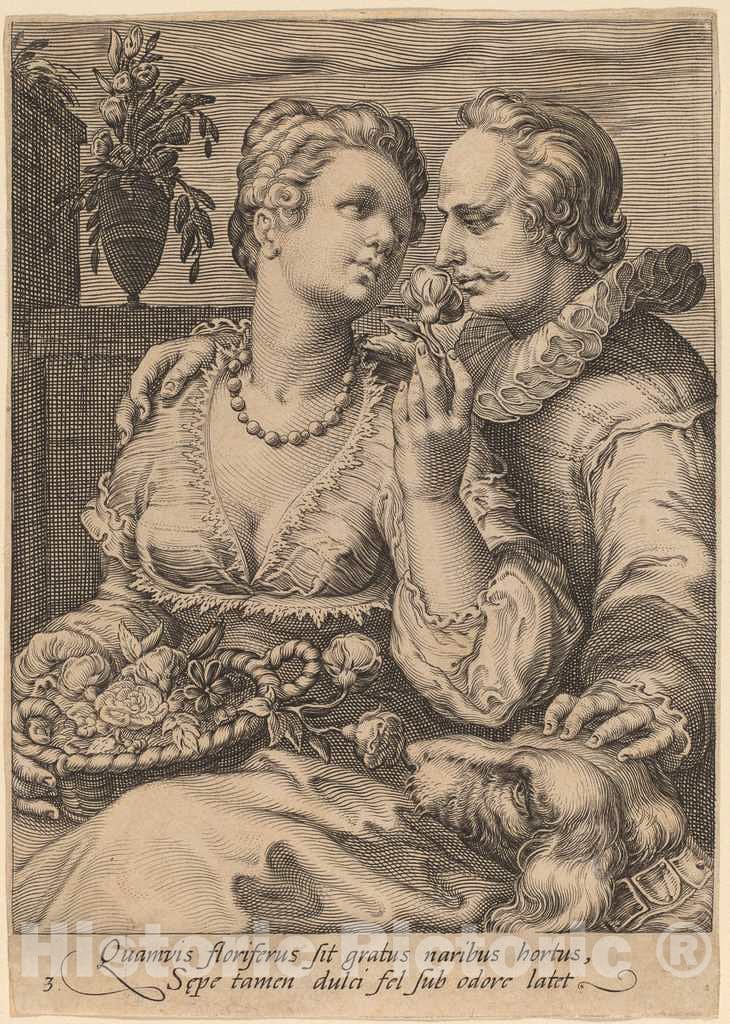 Art Print : Saenredam After Goltzius, Smell - Vintage Wall Art