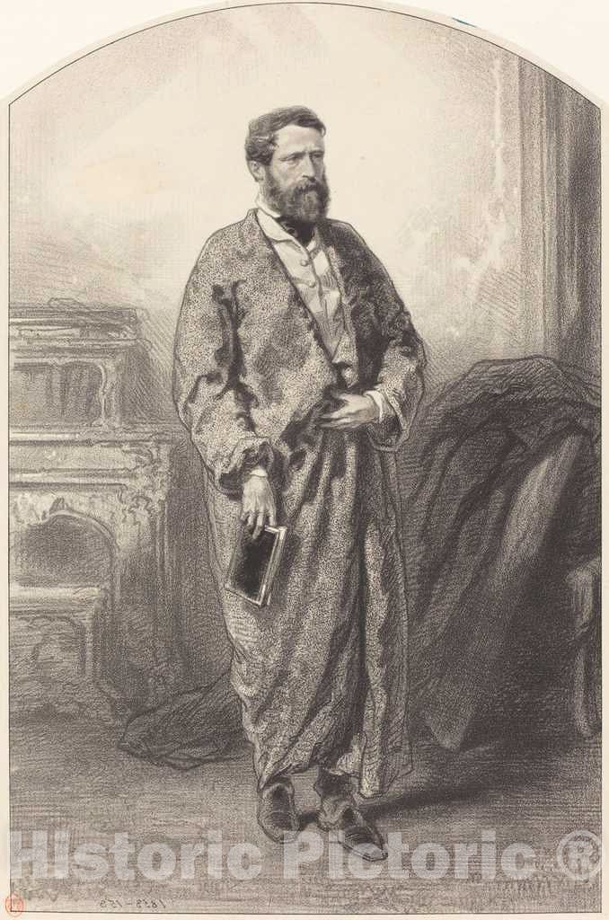 Art Print : Paul Gavarni, Alexander Gabriel Descamps, 1853 - Vintage Wall Art