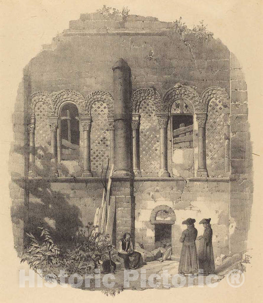 Art Print : Richard Parkes Bonington, Eglise de Saint-Taurin, Evreux, 1824 - Vintage Wall Art