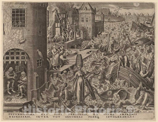 Art Print : Galle After Bruegel The Elder, Hope, 1559 - Vintage Wall Art