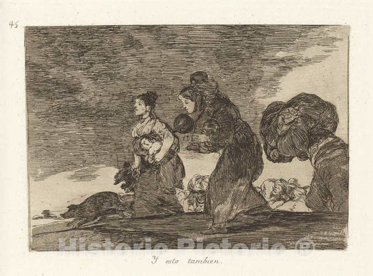 Art Print : Francisco de Goya, Y esto Tambien (and This Too), 1863 - Vintage Wall Art