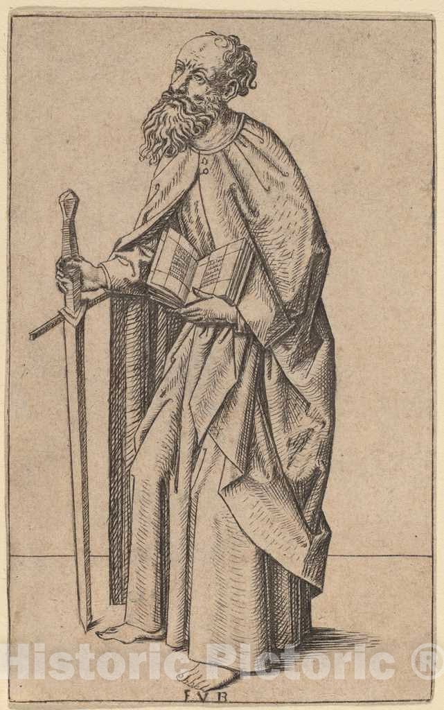 Art Print : Saint Paul, c.1495 - Vintage Wall Art