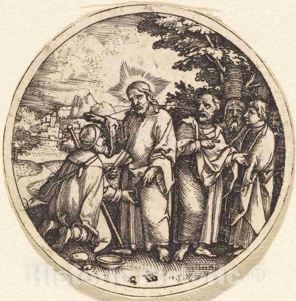 Art Print : Christ Consoling The Centurion - Vintage Wall Art