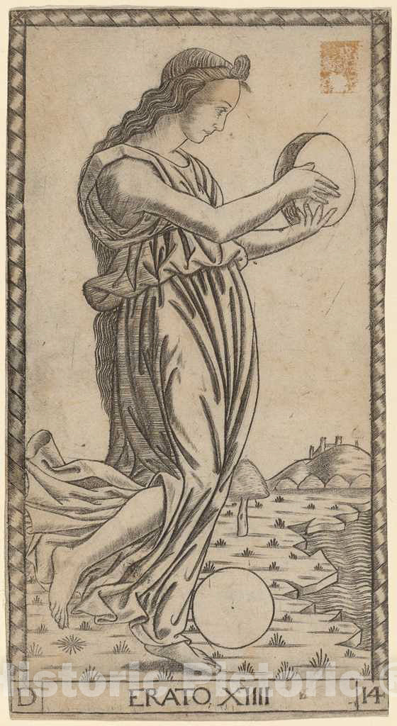 Art Print : Erato, c. 1470 - Vintage Wall Art