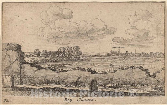 Art Print : Wenceslaus Hollar, Hanau, 1635 - Vintage Wall Art