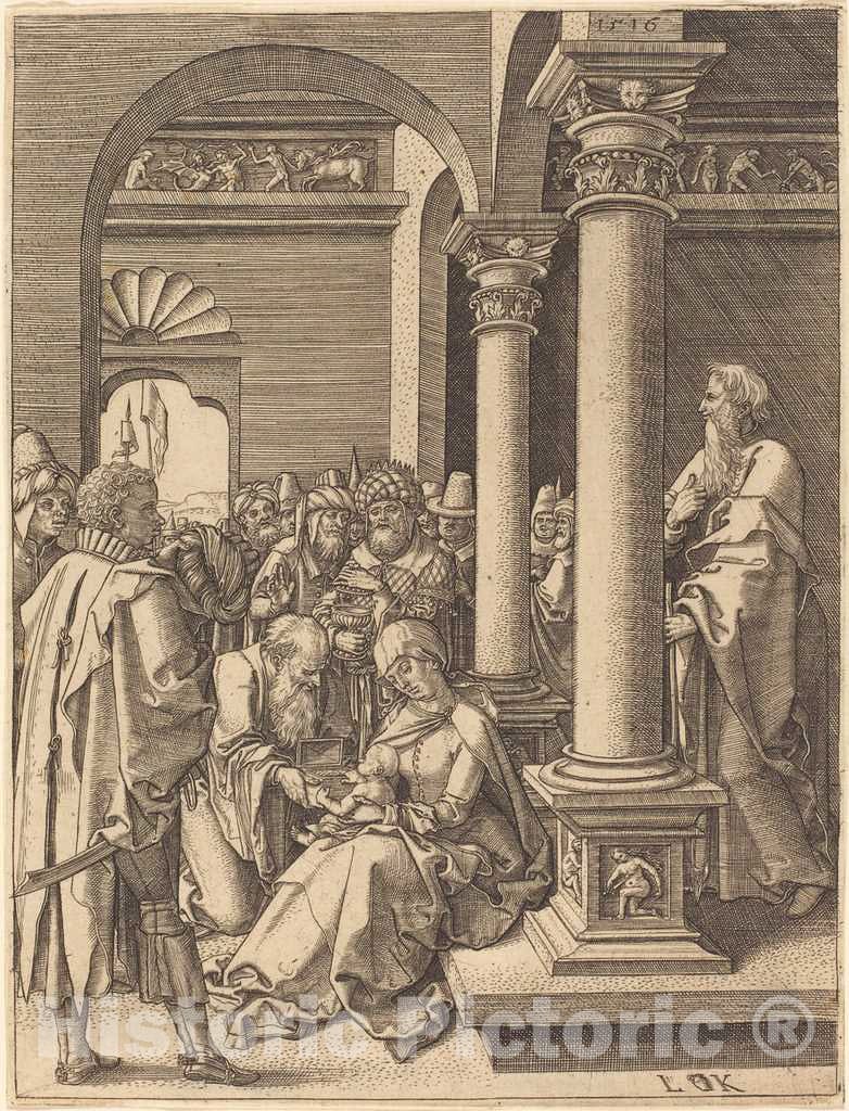Art Print : Ludwig Krug, The Adoration of The Magi - Vintage Wall Art