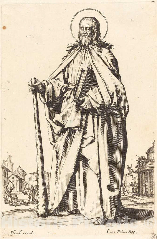 Art Print : Jacques Callot, Saint James The Less, 1631 - Vintage Wall Art