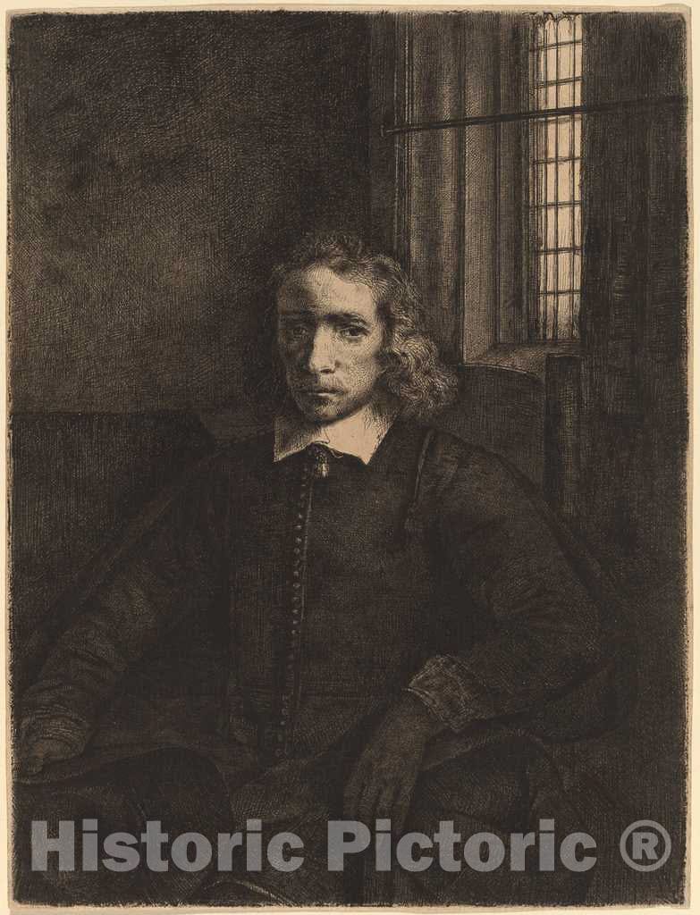 Art Print : Rembrandt, Jacob Haaringh (Young Haaringh) (Pieter Haaringh), 1655 - Vintage Wall Art