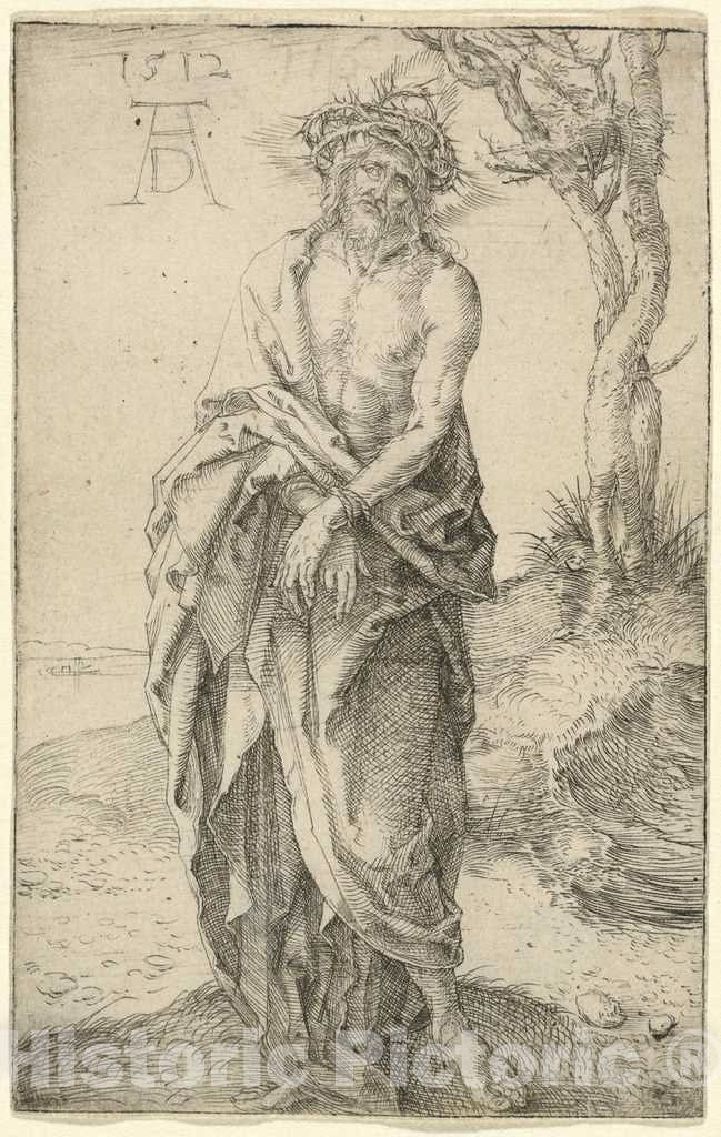 Art Print : Albrecht DÃ¼rer, The Man of Sorrows with Hands Bound, 1512 - Vintage Wall Art