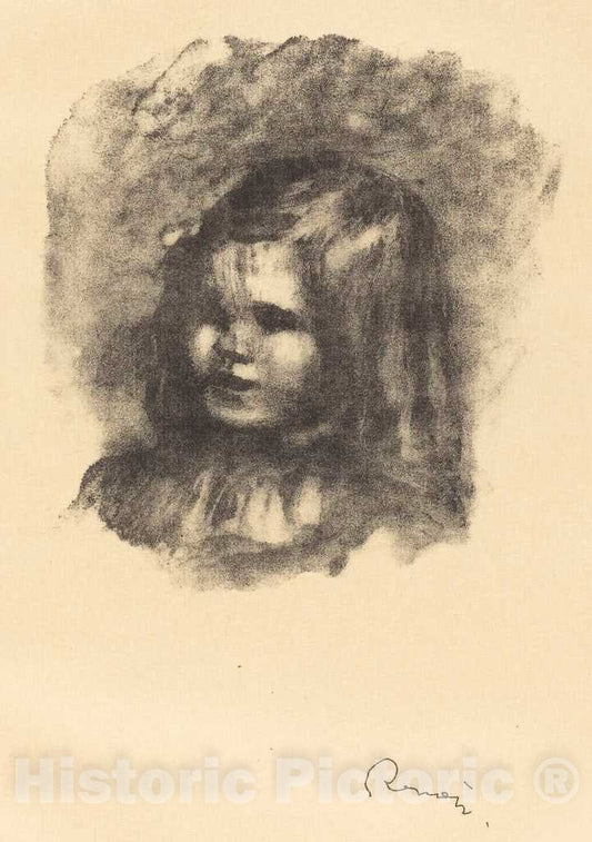 Art Print : Auguste Renoir, Claude Renoir, Turned Left (Claude Renoir, tourne a Gauche), 1904 - Vintage Wall Art