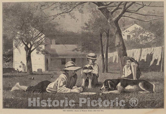 Art Print : Homer, The Nooning, 1873 - Vintage Wall Art