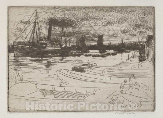Art Print : Donald Shaw MacLaughlan, Evening Light, 1913 - Vintage Wall Art