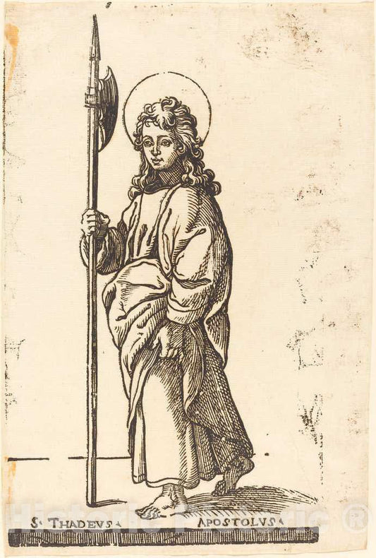 Art Print : Jacques Stella, Saint Jude (Thaddeus) - Vintage Wall Art