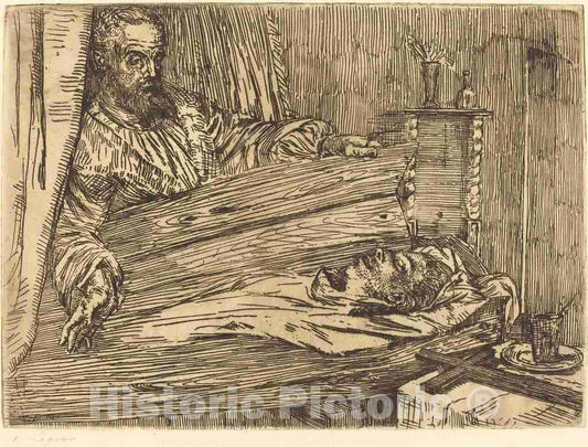 Art Print : Alphonse Legros, Berenice, 2nd Plate - Vintage Wall Art