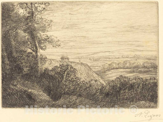 Art Print : Alphonse Legros, Last Rays (Les derniers rayons) - Vintage Wall Art