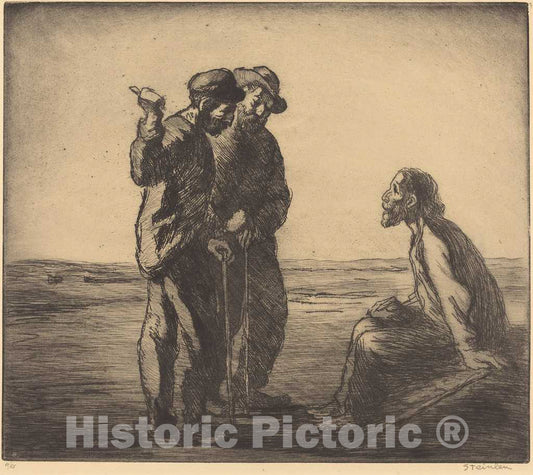 Art Print : ThÃ©ophile Alexandre Steinlen, Three Companions (Les Trois compagnons), 1912 - Vintage Wall Art