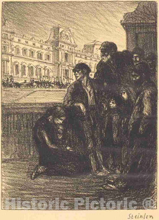 Art Print : ThÃ©ophile Alexandre Steinlen, Misery and Splendor (Misere et splendeur), 1908 - Vintage Wall Art