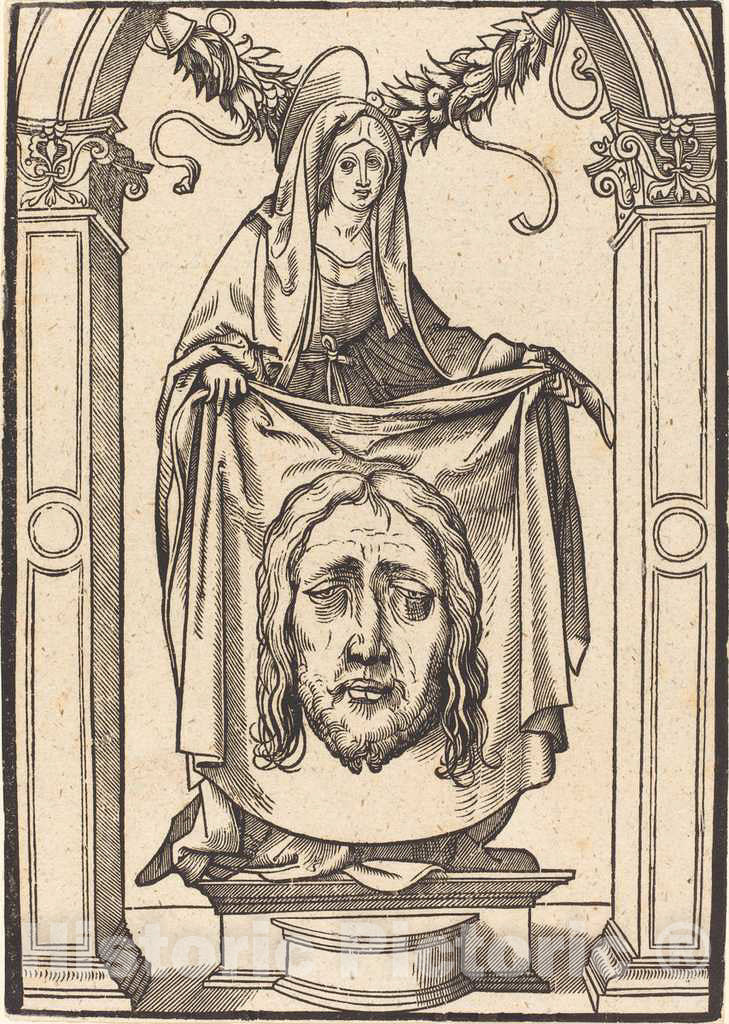 Art Print : Hans Burgkmair I, Veronica, 1511 - Vintage Wall Art