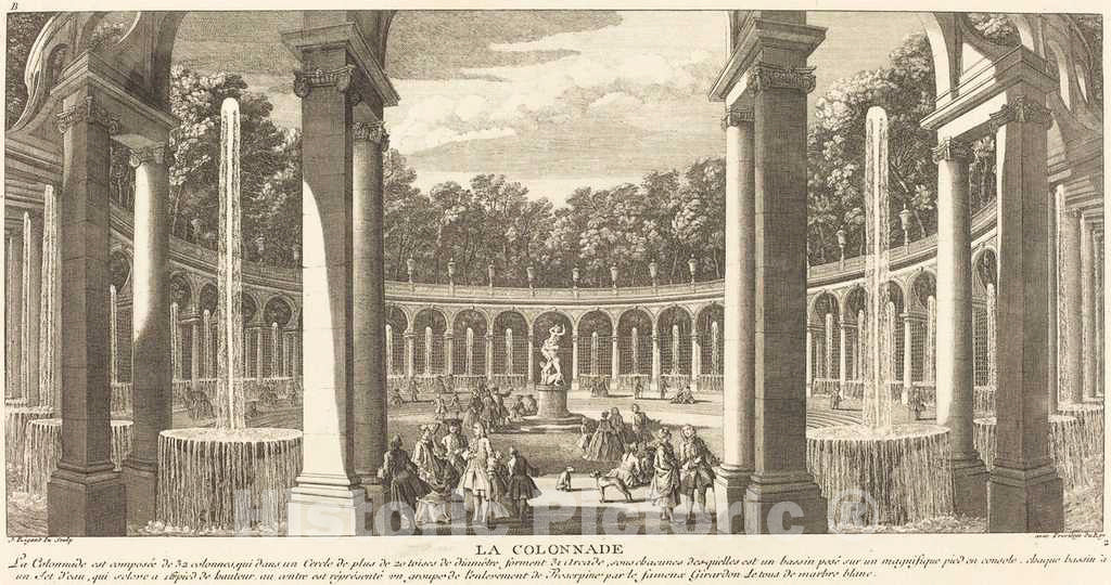 Art Print : Baptiste Rigaud, La Colonade - Vintage Wall Art