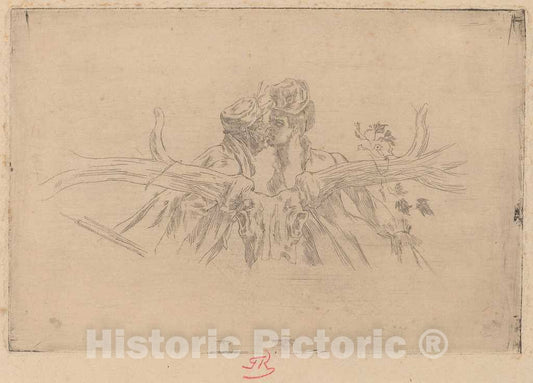 Art Print : FÃ©licien Rops, The Train of Maris (Le Train de Maris) - Vintage Wall Art