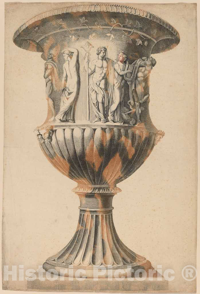 Art Print : Johann Teyler, Grand Vase - Vintage Wall Art