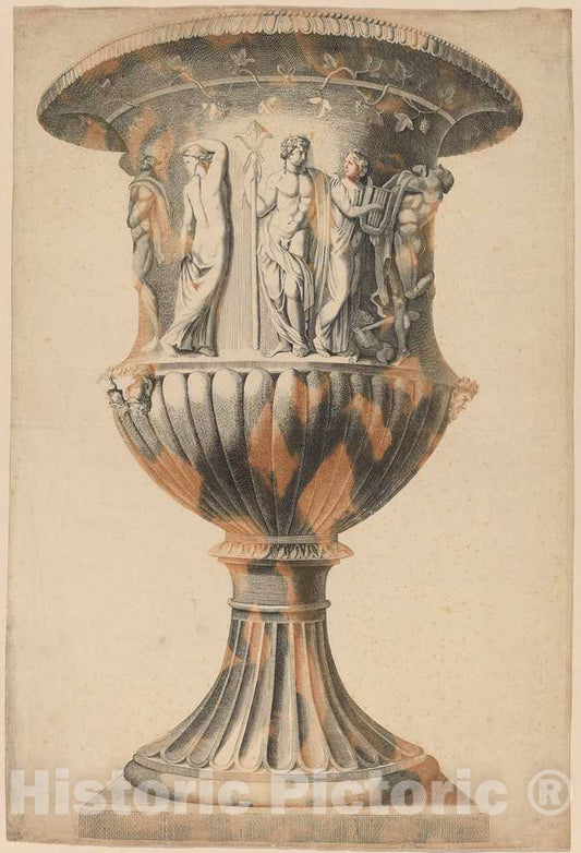 Art Print : Johann Teyler, Grand Vase - Vintage Wall Art