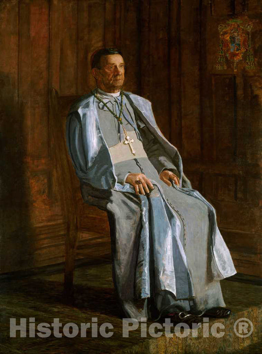 Art Print : Thomas Eakins, Archbishop Diomede Falconio, 1905 - Vintage Wall Art