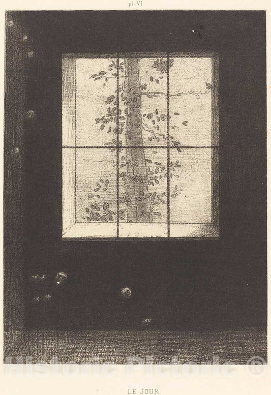 Art Print : Odilon Redon, Le Jour (Day), 1891 - Vintage Wall Art